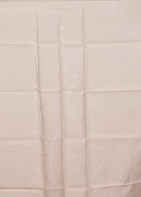 Cream Organza Saree With Blouse Piece