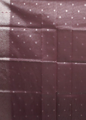 Purple Organza Saree With Blouse Piece