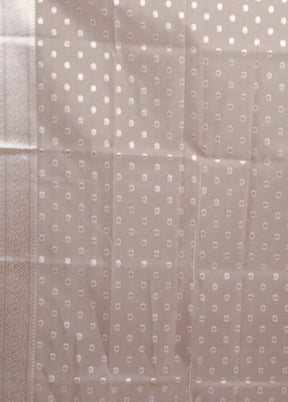 Peach Organza Saree With Blouse Piece