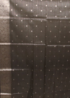 Black Organza Saree With Blouse Piece