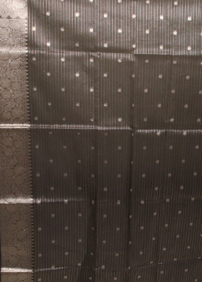 Black Organza Saree With Blouse Piece