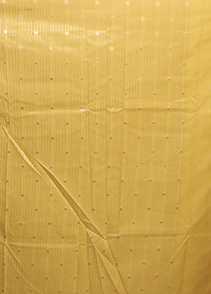 Yellow Uppada Silk Saree With Blouse Piece