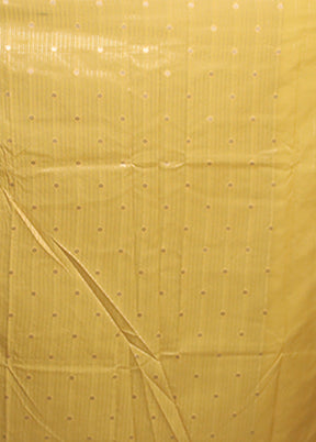 Yellow Uppada Silk Saree With Blouse Piece