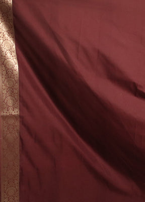 Purple Uppada Silk Saree With Blouse Piece