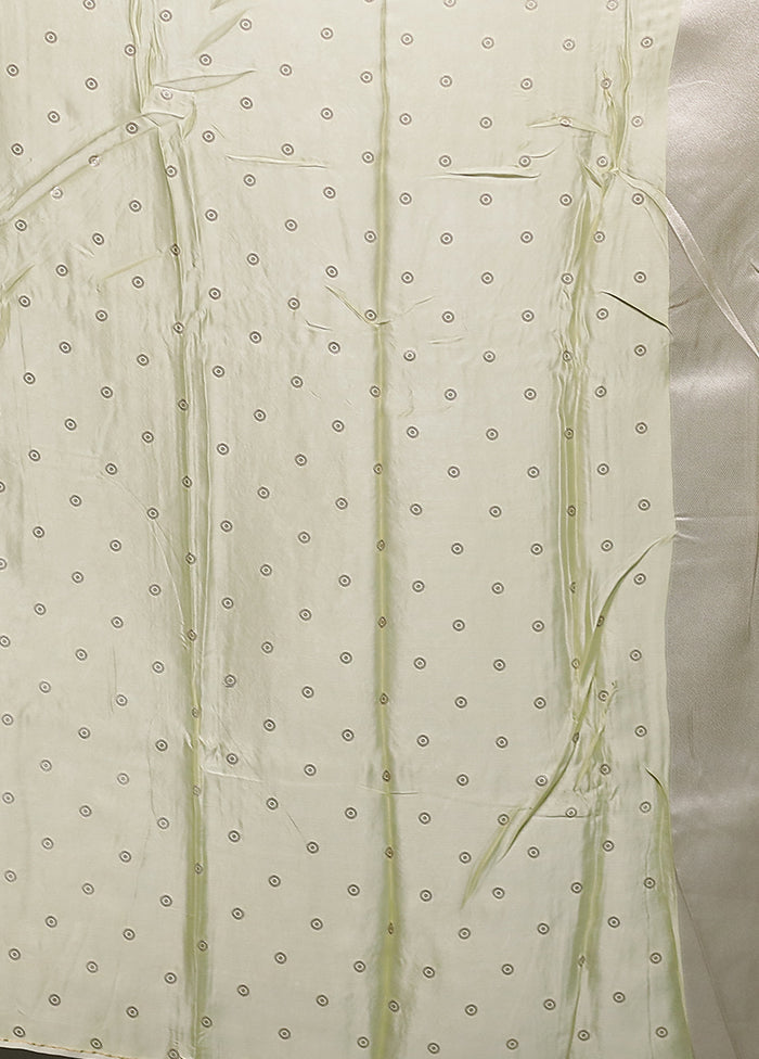 Cream Handloom Dupion Pure Silk Saree With Blouse Piece