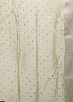 Cream Handloom Dupion Pure Silk Saree With Blouse Piece