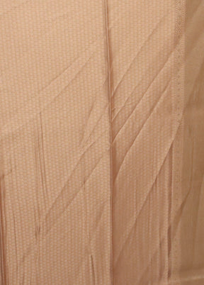 Cream Dupion Silk Saree With Blouse Piece