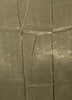 Grey Handloom Dupion Pure Silk Saree With Blouse Piece