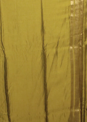 Green Handloom Tissue Pure Silk Saree With Blouse Piece