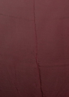 Purple Handloom Pure Georgette Saree With Blouse Piece