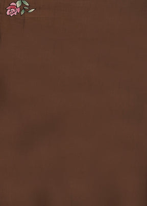 Black Handloom Pure Organza Saree With Blouse Piece