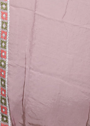 Pink Handloom Pure Georgette Saree With Blouse Piece