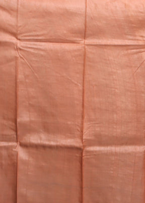 Multicolor Handloom Tussar Pure Silk Saree With Blouse Piece