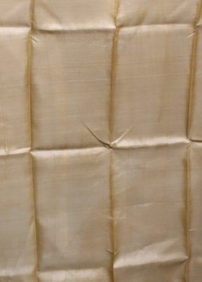 Multicolor Handloom Tussar Pure Silk Saree With Blouse Piece