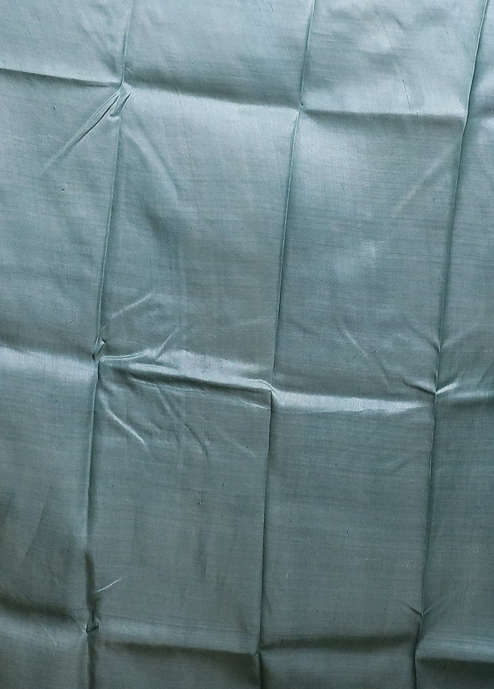 Multicolor Handloom Tussar Pure Silk Saree With Blouse Piece