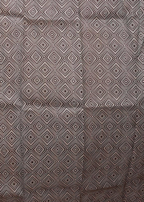 Cream Handloom Printed Pure Silk Saree Without Blouse Piece