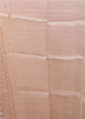 Cream Handloom Pure Organza Saree With Blouse Piece