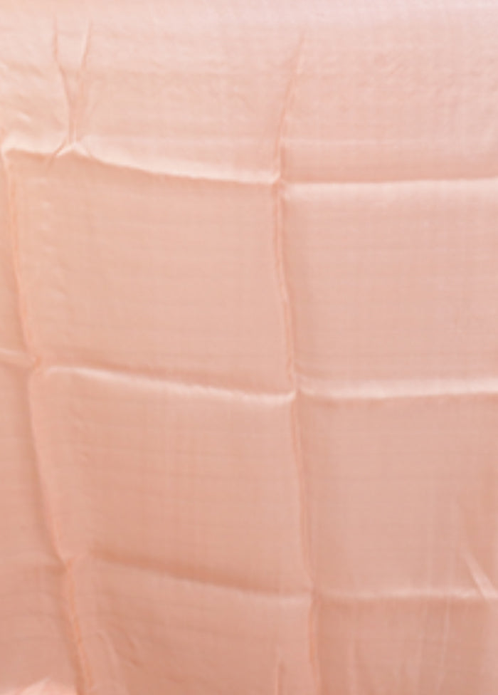 Pink Handloom Pure Organza Saree With Blouse Piece