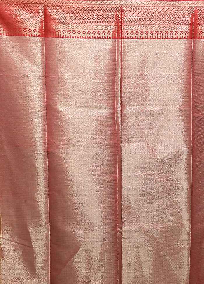 Grey Kora Silk Saree With Blouse Piece