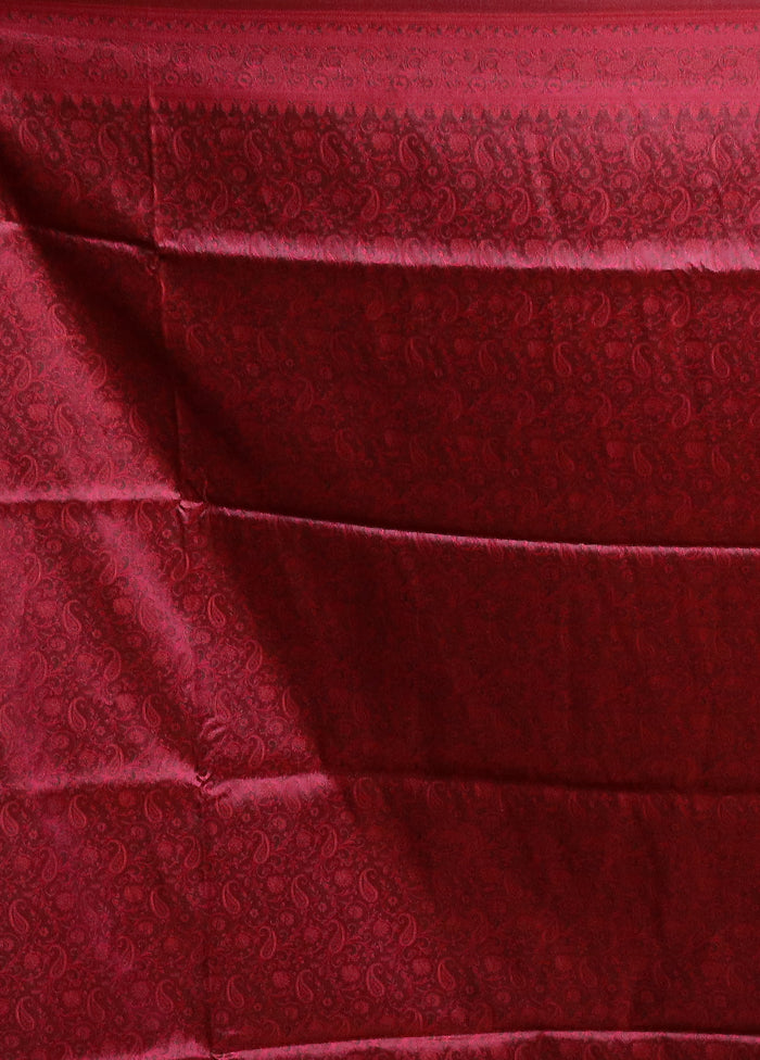 Cream Handloom Jamewar Pure Silk Saree With Blouse Piece