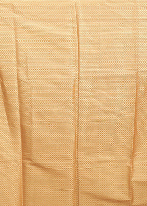 Yellow Cotton Saree With Blouse Piece