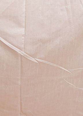 Cream Dupion Silk Saree With Blouse Piece