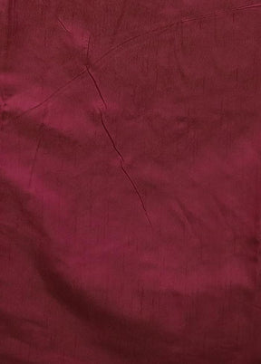 Purple Dupion Silk Saree With Blouse Piece