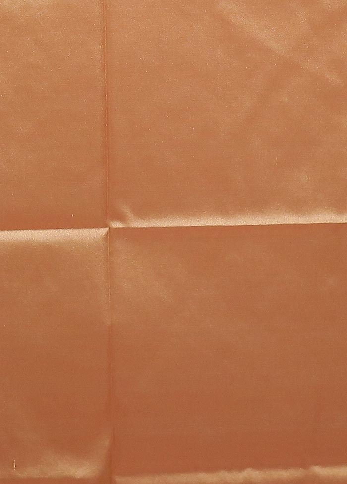 Rust Tissue Silk Saree With Blouse Piece