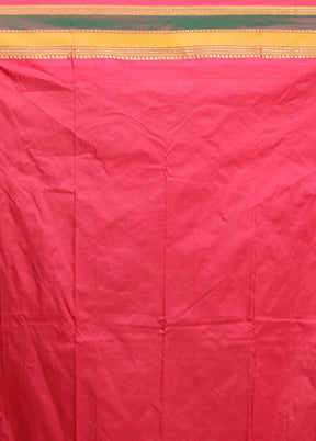 Yellow Kanjivaram Silk Saree With Blouse Piece