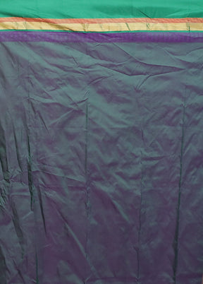 Blue Kanjivaram Silk Saree With Blouse Piece