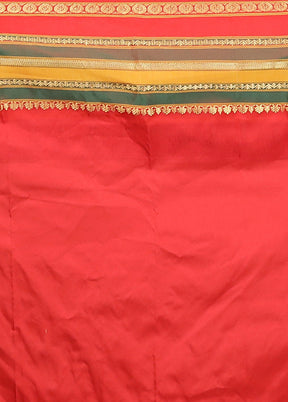 Green Handloom Kanjivaram Pure Silk Saree With Blouse Piece
