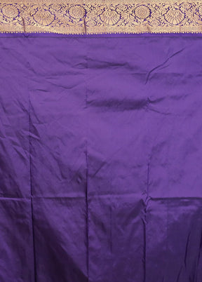 Blue Handloom Kanjivaram Pure Silk Saree With Blouse Piece