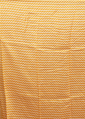 Cream Chanderi Silk Saree With Blouse Piece