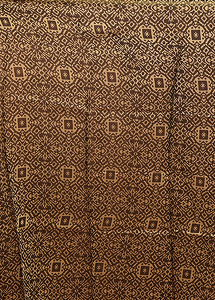 Red Chanderi Silk Saree With Blouse Piece