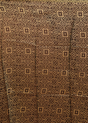 Red Chanderi Silk Saree With Blouse Piece