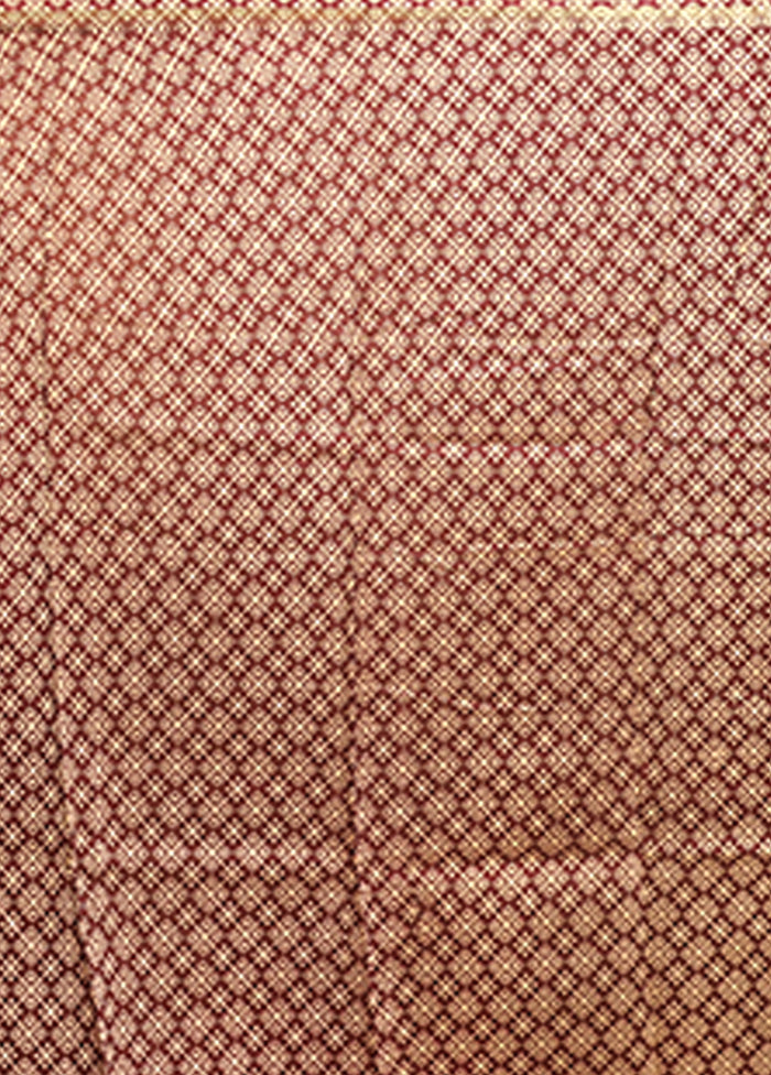 Purple Chanderi Silk Saree With Blouse Piece