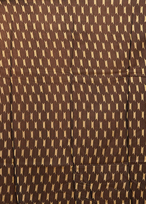 Black Chanderi Silk Saree With Blouse Piece