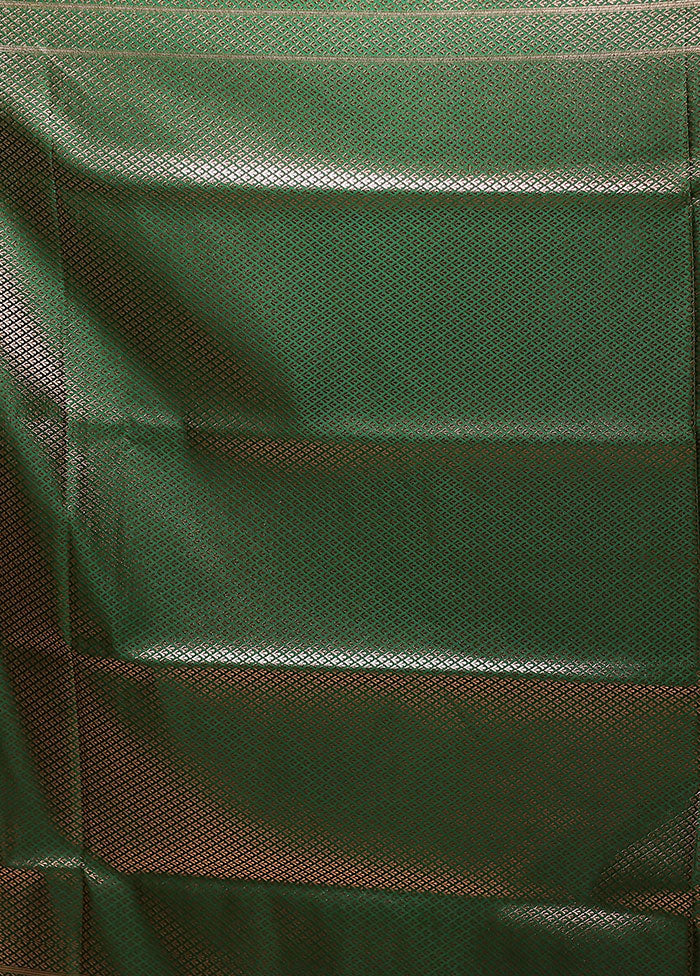 Maroon Banarasi Silk Saree With Blouse Piece