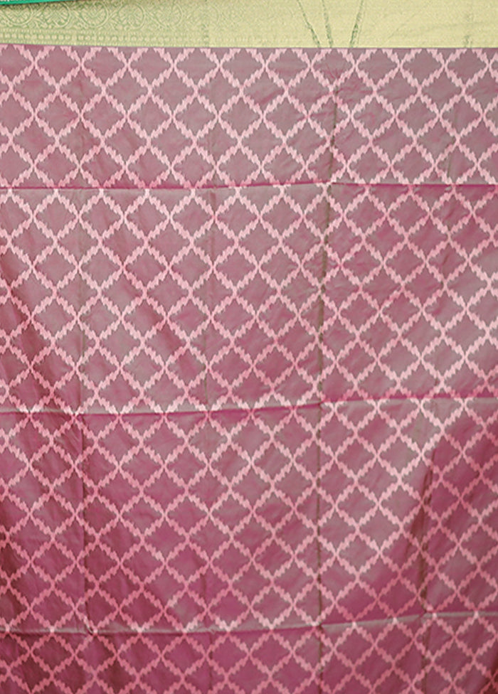 Multicolor Dupion Silk Saree With Blouse Piece