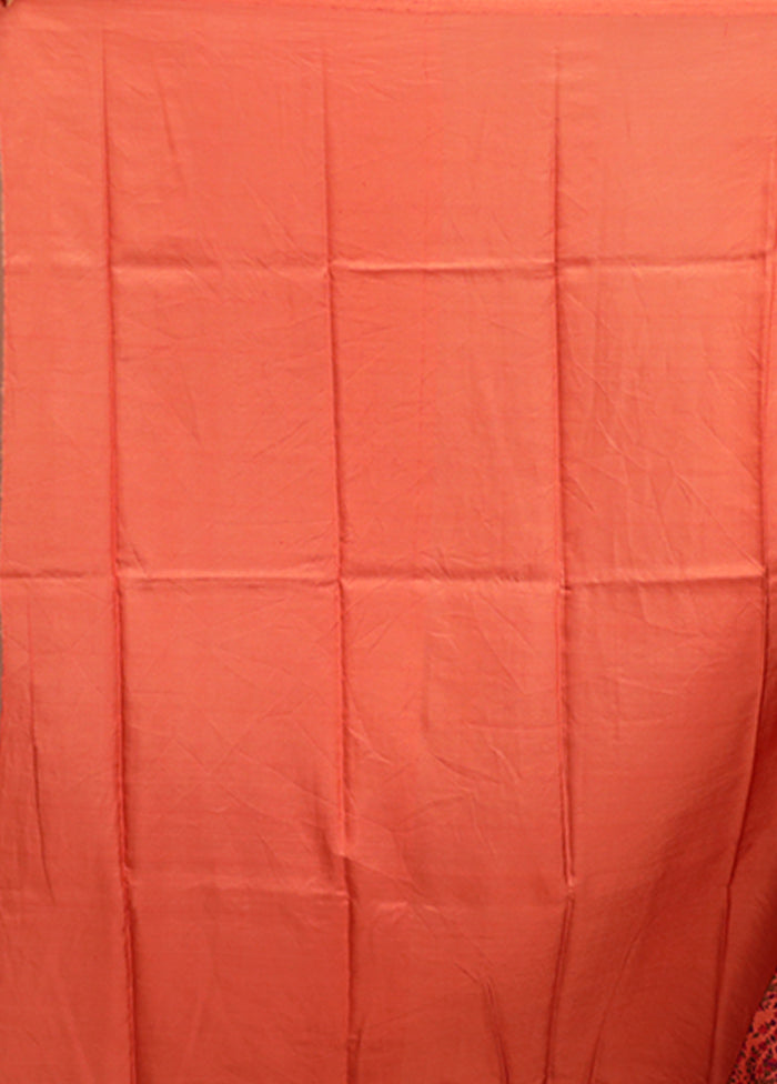 Yellow Handloom Printed Pure Silk Saree Without Blouse Piece