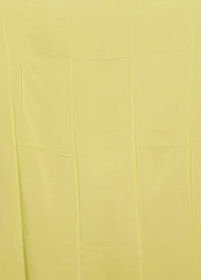 Green Handloom Chiffon Pure Silk Saree With Blouse Piece