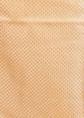 Yellow Tissue Silk Saree With Blouse Piece