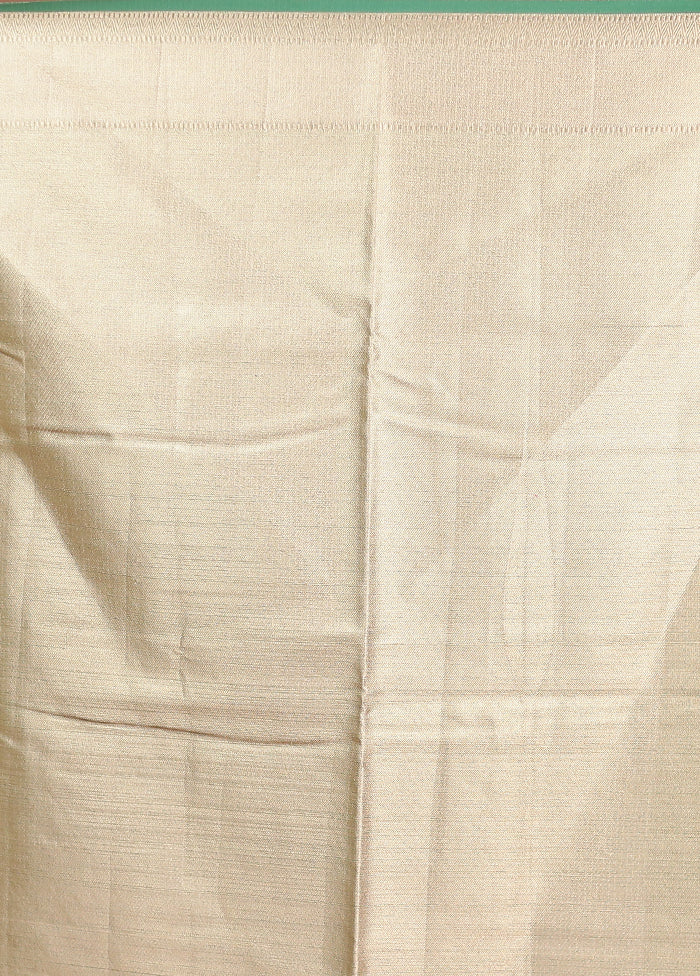 Green Tissue Silk Saree With Blouse Piece