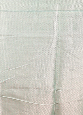 Green Kora Silk Saree With Blouse Piece