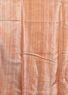 Maroon Kora Silk Saree With Blouse Piece