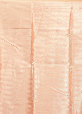 Pink Kora Silk Saree With Blouse Piece