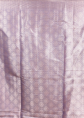 Blue Kora Silk Saree With Blouse Piece