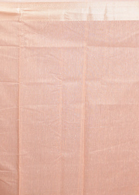 Pink Kora Silk Saree With Blouse Piece