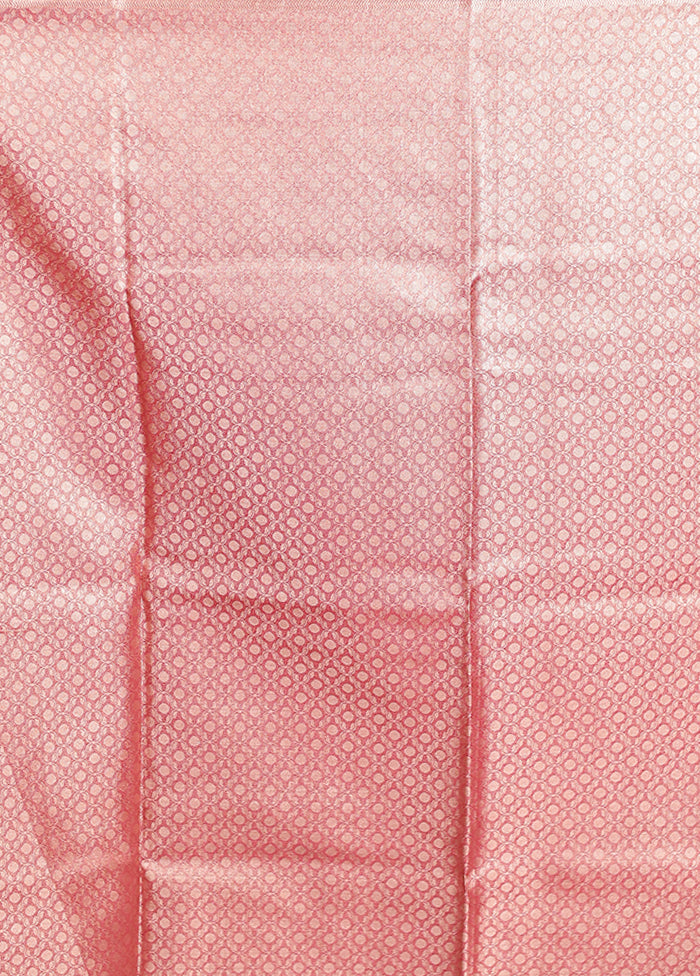 Red Tissue Silk Saree With Blouse Piece