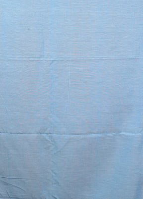 Blue Matka Silk Saree With Blouse Piece